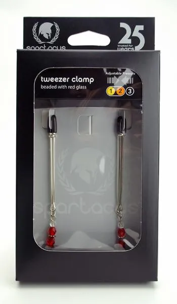 Red Beaded Nipple Clamps With Tweezer Tip Red Seductucom Anal Red Beaded Nipple Clamps With Tweezer Tip Red Seductucom Anal