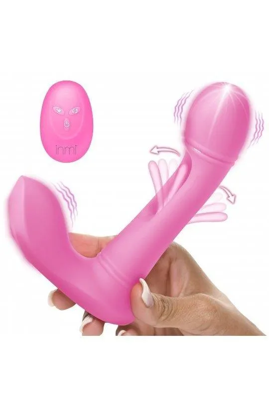 GFlick GSpot Flicking Silicone Vibrator with Remote Sex On the Go Female Sex Toys
