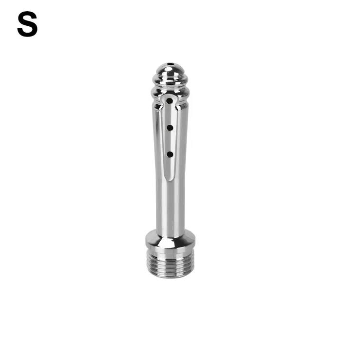 EVEs SECRETS Couples Metal Anal Dildo with 7 Holes Side Opening Adult Sex Toy for Couples