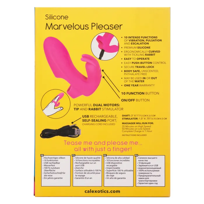 Mini Marvels Silicone Marvelous Pleaser CalExotics Female Sex Toys Mini Marvels Silicone Marvelous Pleaser CalExotics Female Sex Toys