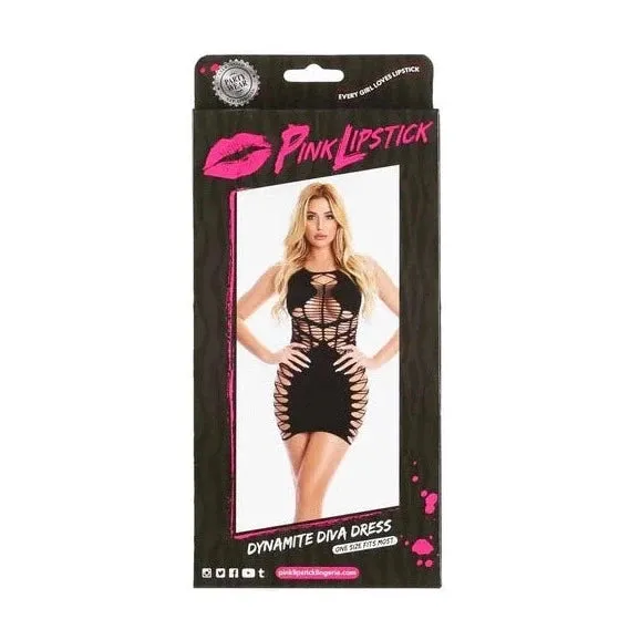 Pink Lipstick Lingerie Vibrators Pink Lipstick Lingerie DYNAMITE DIVA DRESS Black