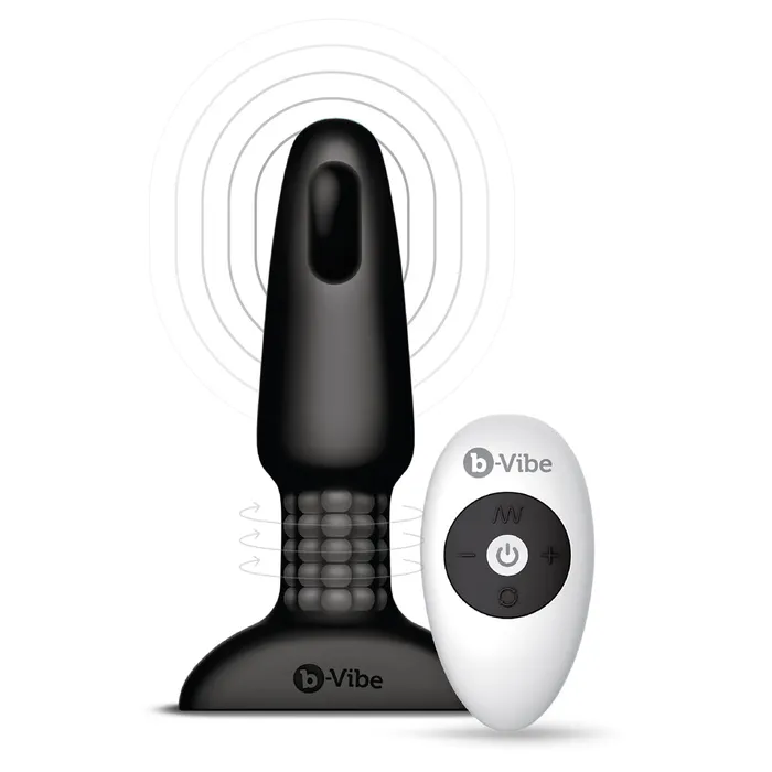 Anal bVibe bVibe Rimming 2 Rotating and Vibrating Remote Control Butt Plug