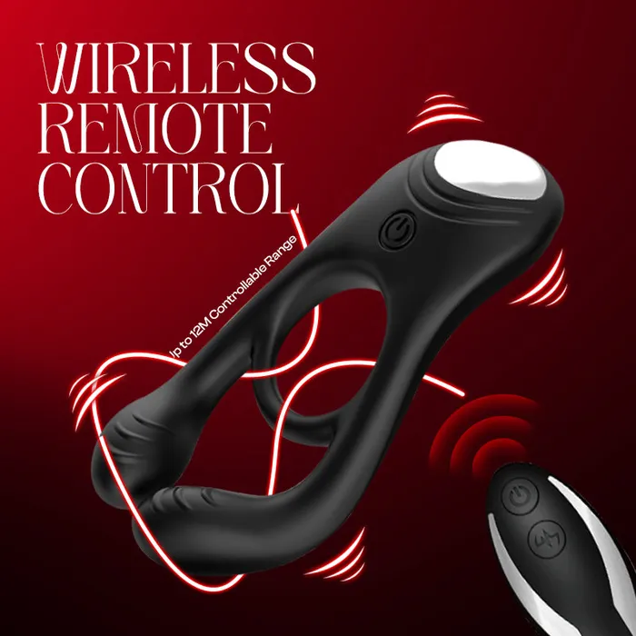 Male Sex Toys FRISKY BUSINESS SG Veyron Voltage Remote Control Vibrating Cock Ring