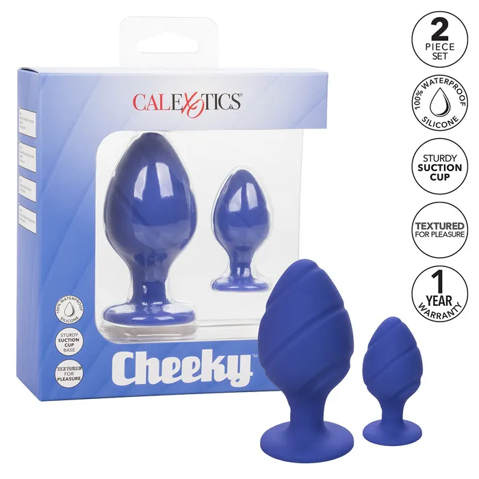 Anal CalExotics Cheeky Butt Plugs Purple CalExotics
