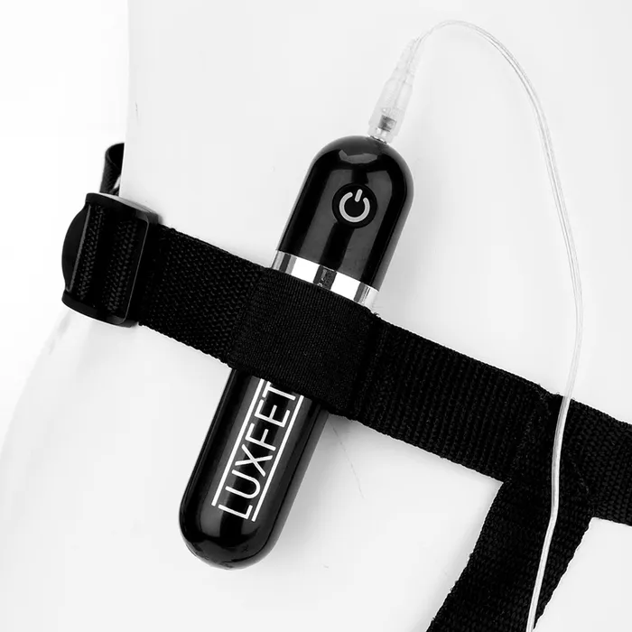 Lux Fetish Female Sex Toys Lux Fetish 65 Vibrating Dildo StrapOn Harness Set