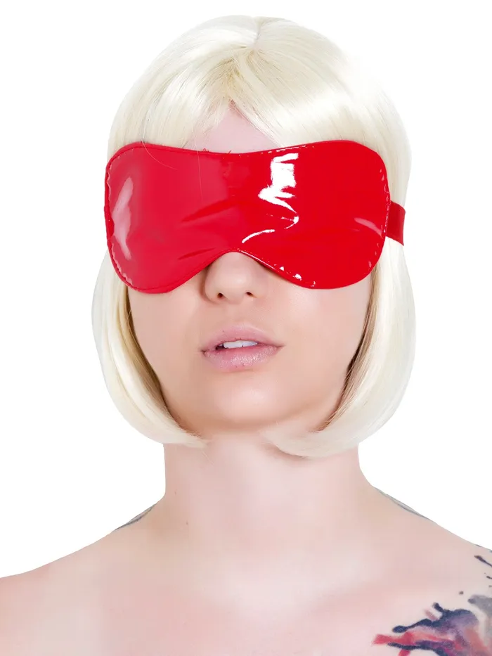 PVC Bondage Blindfold One Size HonourSkintwocom Male Sex Toys