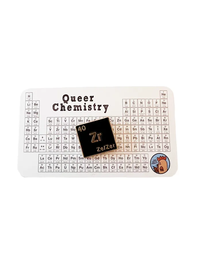 Queer Chemistry ZeZer Pronoun Pin Yas Petit Poulet Vibrators