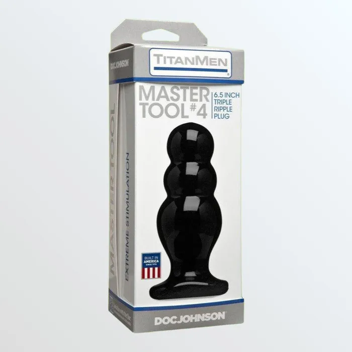 Anal Doc Johnson Titanmen Tool Master 4 Triple Ripple Butt Plug Doc Johnson Anal Doc Johnson Titanmen Tool Master 4 Triple Ripple Butt Plug Doc Johnson