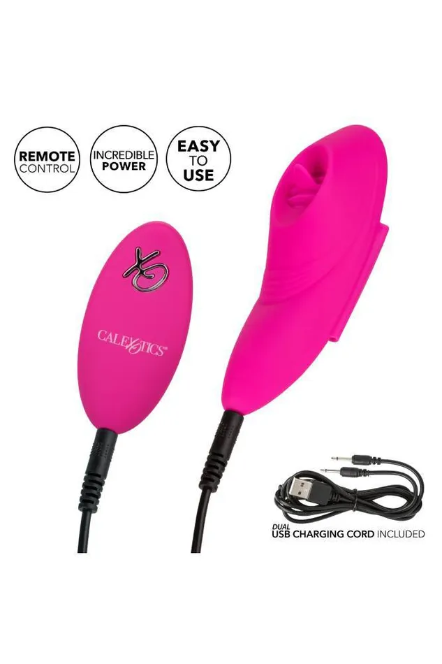 Female Sex Toys Cal Exotics Cal Exotics LockNPlay Remote Flicker Panty Teaser Pink