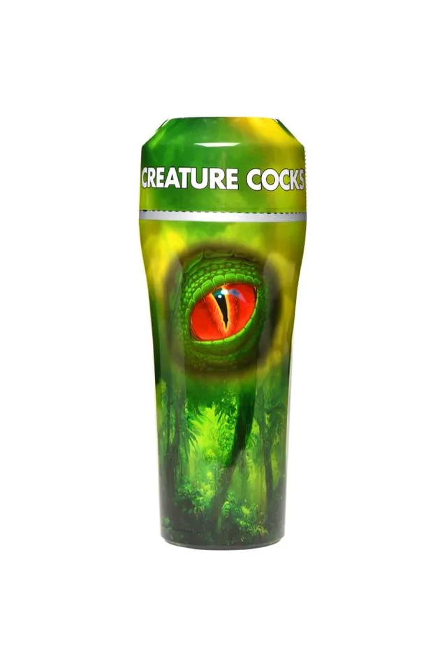 XR Brands Creature Cocks Raptor Reptile Stroker Green XR Brands Male Sex Toys