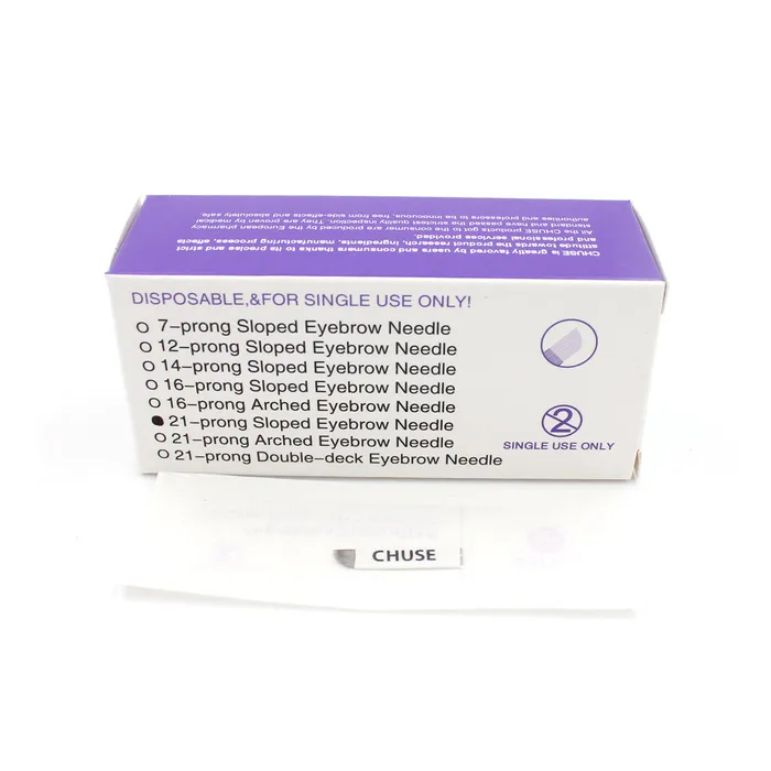 Eyebrow Tattoo Pencil Tips For Eyebrow Pen Needles Double Oblique cartridges 50pcsbox 496 chuse Anal