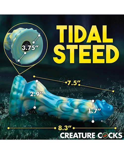 Dildos Xr LLC Creature Cocks Sea Stallion Vibrating Dildo w Remote BlueYellow
