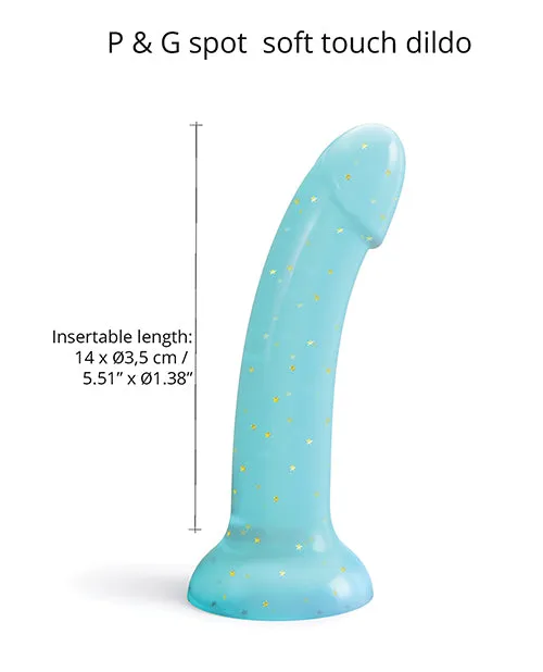 Lovely Planet Dildos Love to Love Curved Suction Cup Dildolls Nightfall Blue