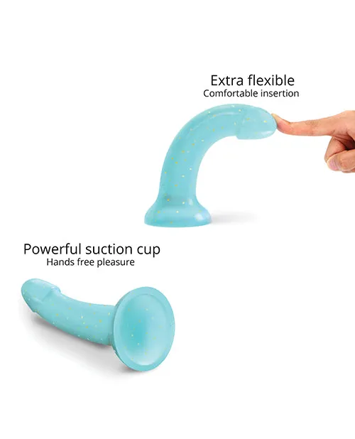 Lovely Planet Dildos Love to Love Curved Suction Cup Dildolls Nightfall Blue