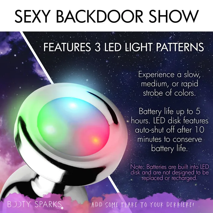 Booty Sparks Male Sex Toys Light Up Medium Anal Plug
