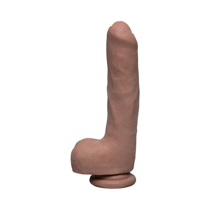 Doc Johnson Dildos The D Uncut D 9 inches With Balls Ultraskyn Tan Dildo