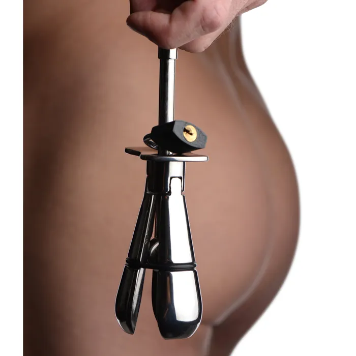 Petite Stainless Steel Ass Lock Master Series Dildos
