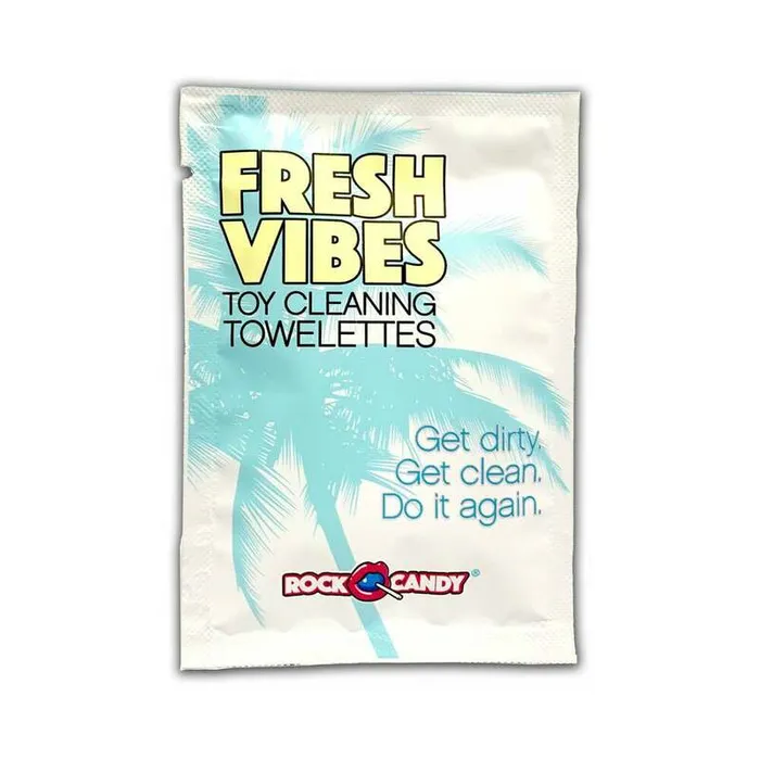 Rock Candy Vibrators Fresh Vibes Toy Cleaning Towelettes 100Count Bulk