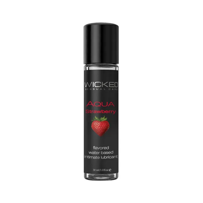 Wicked Sensual Care Collection Wicked Aqua Strawberry 1oz Vibrators