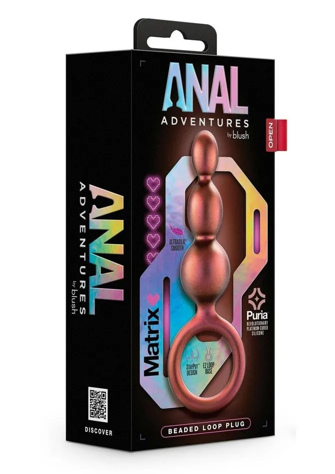 Anal Adventures Matrix Beaded Loop Silicone Plug Anal Adventures Anal