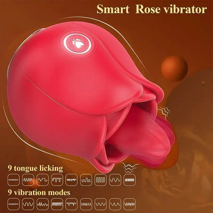 Inyarose Male Sex Toys Rose Vibrating Cunnilingus Masturbator