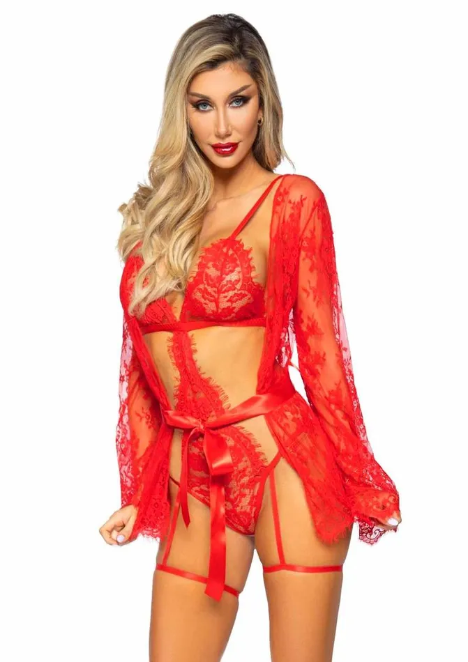 Leg Avenue Eyelash Lace Garter Teddy with GString Back and Adjustable Straps Lace Robe and Ribbon Tie Leg Avenue Male Sex Toys Leg Avenue Eyelash Lace Garter Teddy with GString Back and Adjustable Straps Lace Robe and Ribbon Tie Leg Avenue Male Sex Toys