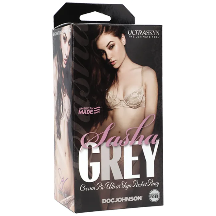 Male Sex Toys Signature Strokers Signature Strokers Sasha Grey Cream Pie Ultraskyn Pocket Pussy