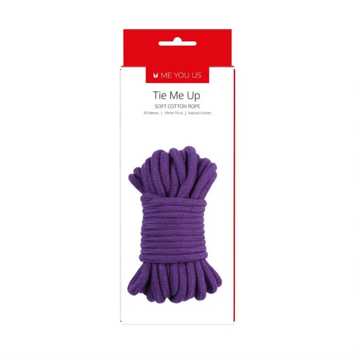 Me You Us Vibrators Me You Us Tie Me Up Soft Cotton Rope Purple 10m