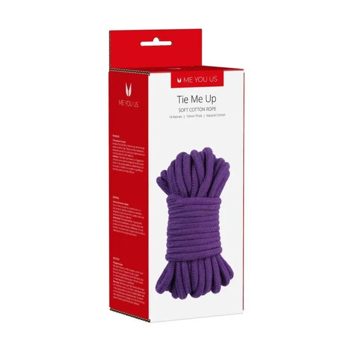 Me You Us Vibrators Me You Us Tie Me Up Soft Cotton Rope Purple 10m
