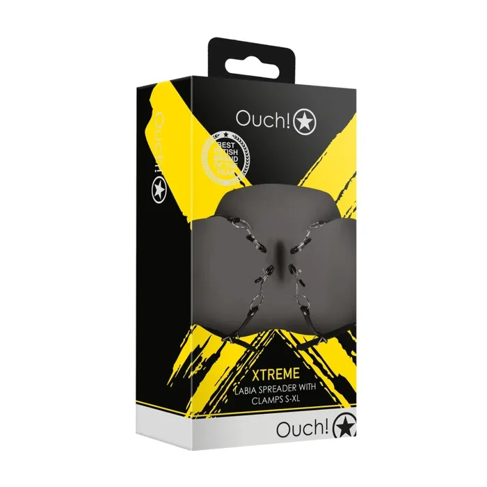 Ouch Xtreme Ouch Xtreme Labia Spreader With Clamps Black Couples Ouch Xtreme Ouch Xtreme Labia Spreader With Clamps Black Couples