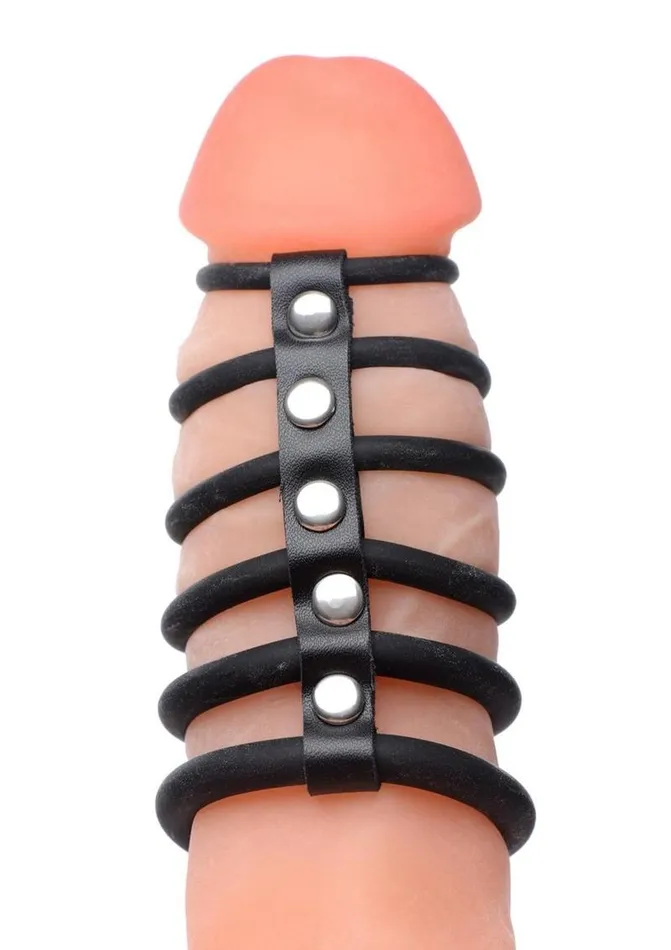 STRICT Male Sex Toys Strict 6 Ring Silicone Chastity Device