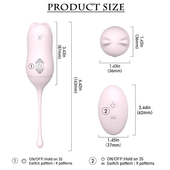 The Bad Peach Female Sex Toys Meow Modelling Remote Control Vibrator