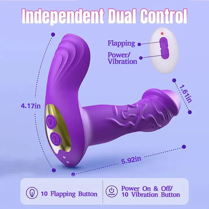 Vibrators Flapping TripleStimulation Wearable Vibrator Inyarose