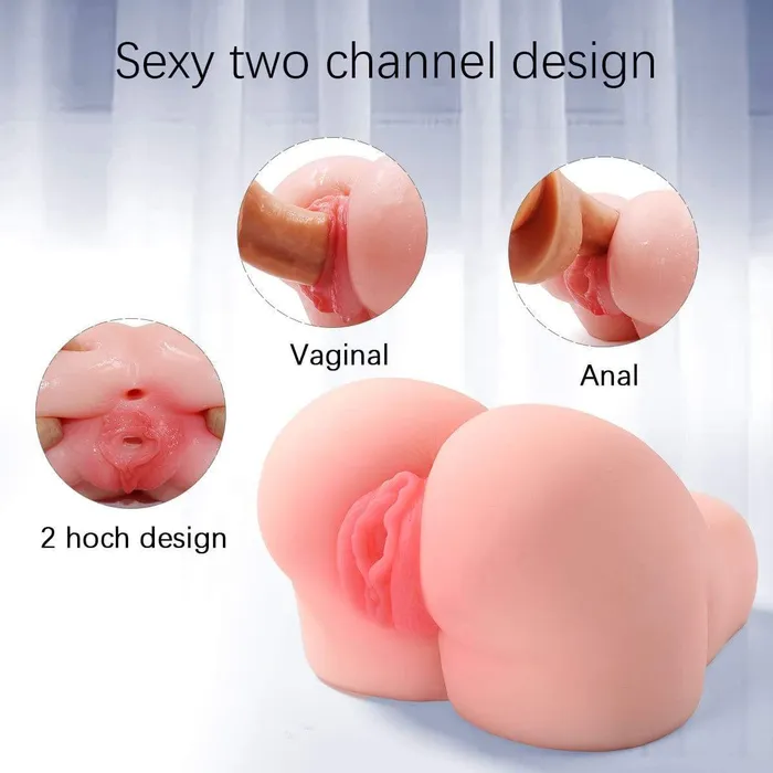 ADLTOYFUN Male Sex Toys Realistic Pussy Masturbator