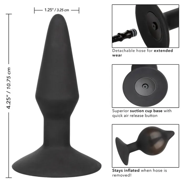 California Exotic Novelties Male Sex Toys Silicone Inflatable Plug Medium