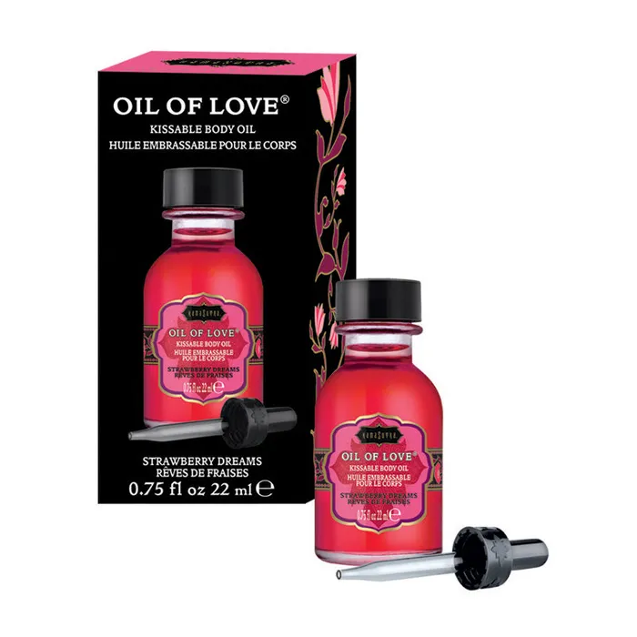 Kama Sutra Vibrators Oil of Love Strawberry Dreams 75 oz
