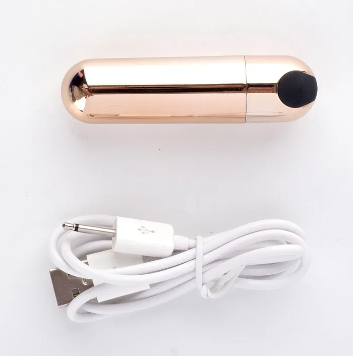 Maia Toys Female Sex Toys Jessi Gold Super Charged Mini Bullet Rose Gold