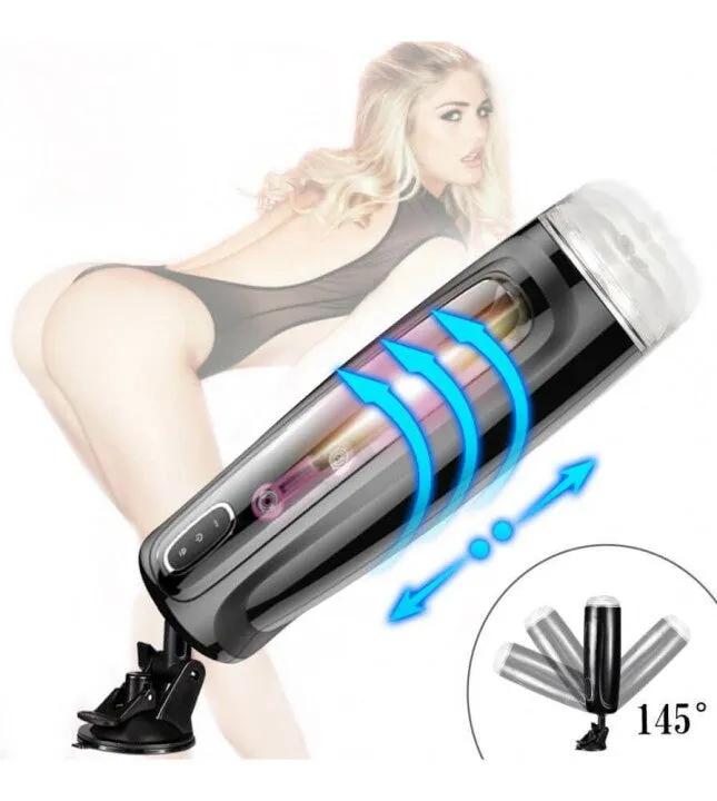 Male Sex Toys ADLTOYFUN HandFree Male Masturbation Cup Automatic Rotate